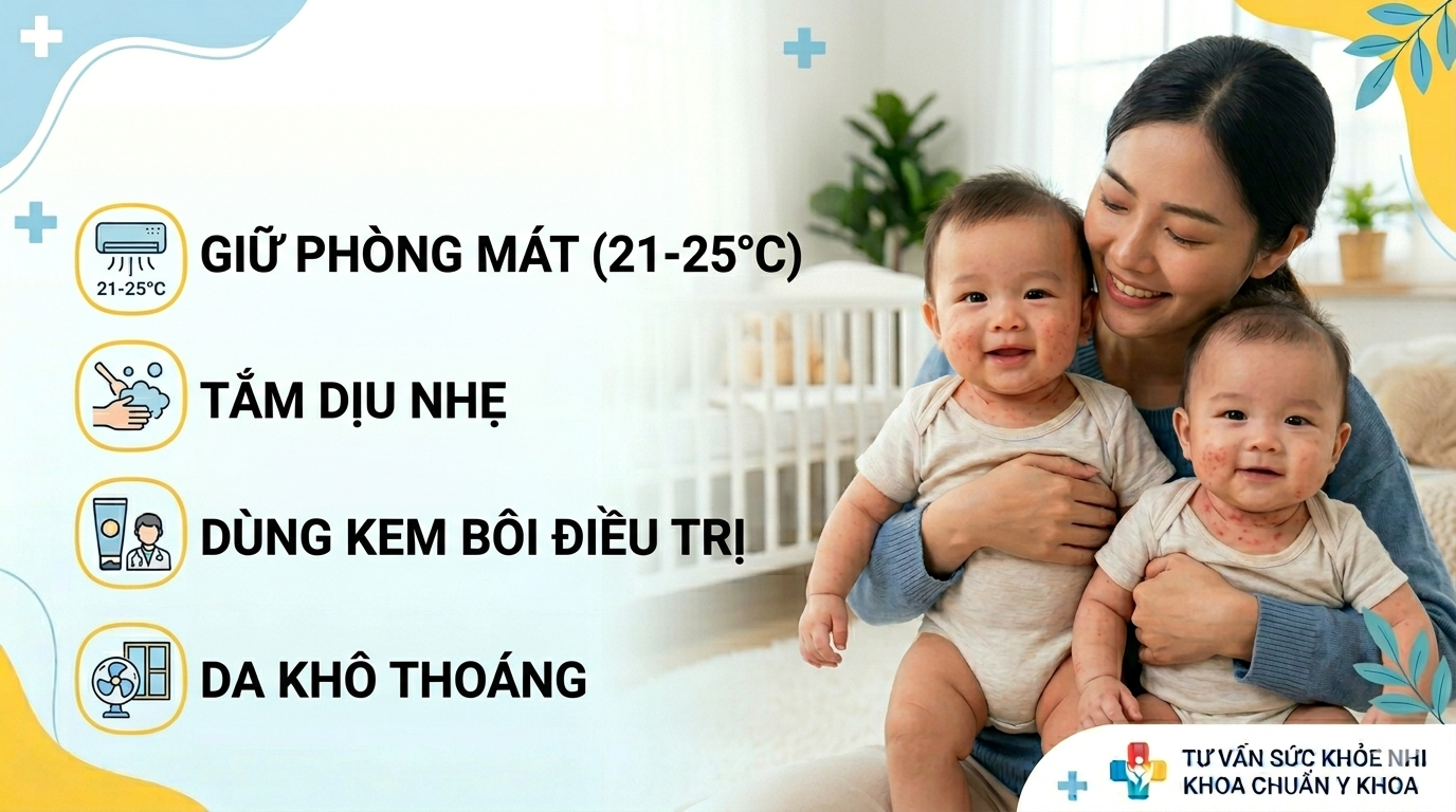 Trẻ bị rôm sảy: Nguyên nhân, dấu hiệu và cách xử lý