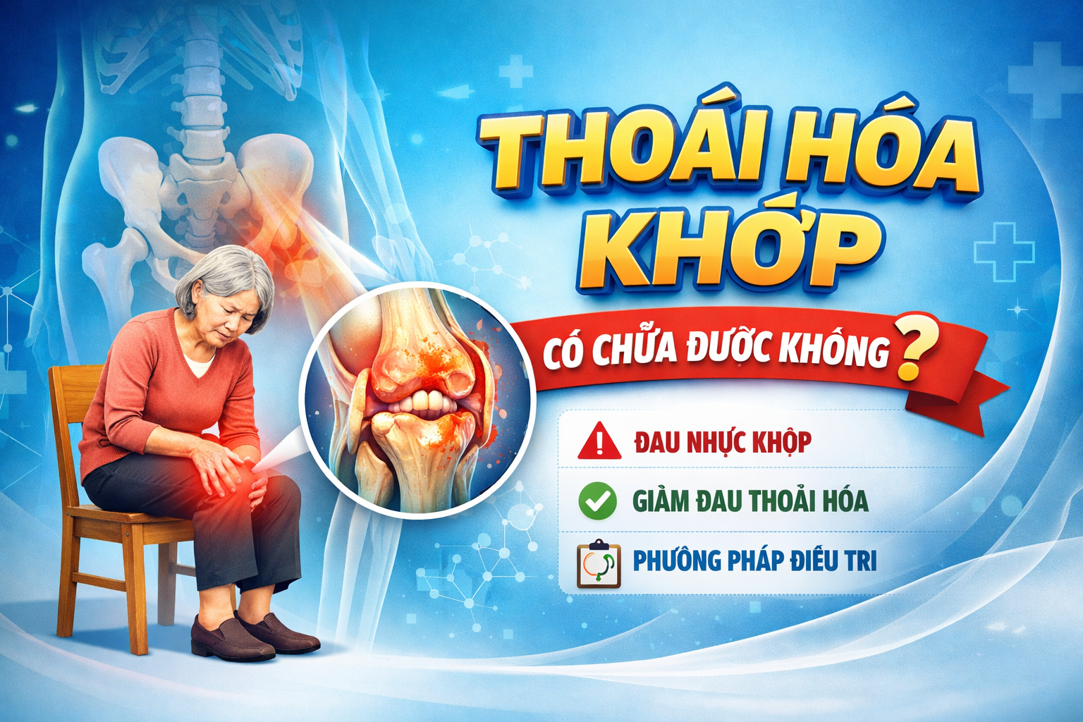 Thoái hóa khớp có chữa được không