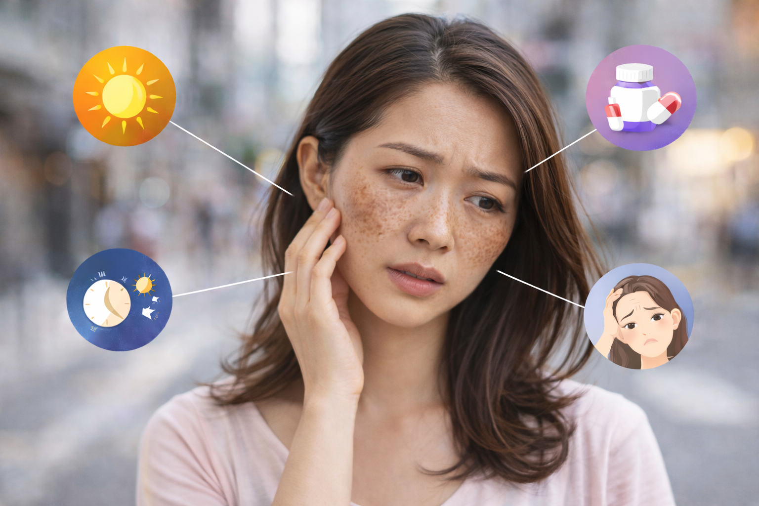 Dù chăm sóc kĩ nhưng da vẫn bị nám